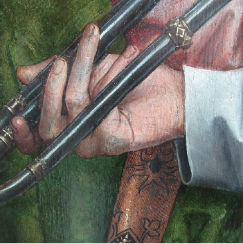 Détail Memling Anges musiciens KMSKA